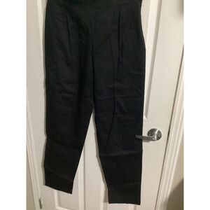 Women's Chelsea Studio black pants slacks pull up with zipper on side 12L